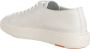SANTONI Sneakers Heren Biking Maat: 9 5 Materiaal: Leer Kleur: Wit - Thumbnail 9