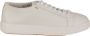Santoni Leren Sneakers met Korrelstructuur oor Heren White Heren - Thumbnail 6