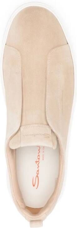 Santoni Stijlvolle Sneakers voor Mannen Pink Heren