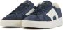 Santoni Blauwe Leren Herensneakers Blauw Heren - Thumbnail 2