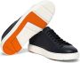 Santoni Tumbled Leren Sneaker Elegant en Comfortabel Blauw Heren - Thumbnail 4