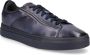 Santoni Lage Sneaker 21554 Kalfsleer Blauw Heren - Thumbnail 4