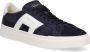 Santoni Lage sneakers met dubbele gesp Blauw Heren - Thumbnail 4