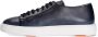 Santoni Sneakers van gestructureerd leer met uitneembare zool Blauw Heren - Thumbnail 13