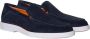 SANTONI Instappers Heren Botanist Maat: 6 5 Materiaal: Suède Kleur: Blauw - Thumbnail 2