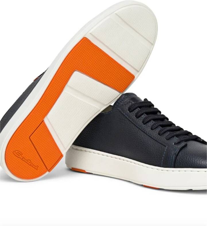 Santoni Sneakers Blauw Heren