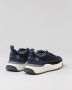Santoni Innova Leren en Flanellen Sneakers Blue Dames - Thumbnail 4