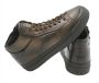 Santoni Bruine Leren Hoge Sneaker Bruin Heren - Thumbnail 2