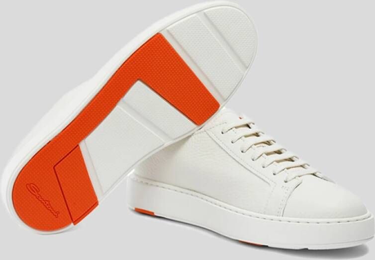 Santoni Sneakers White Heren