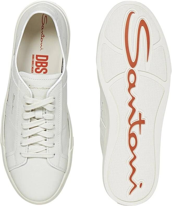 Santoni Sneakers White Heren