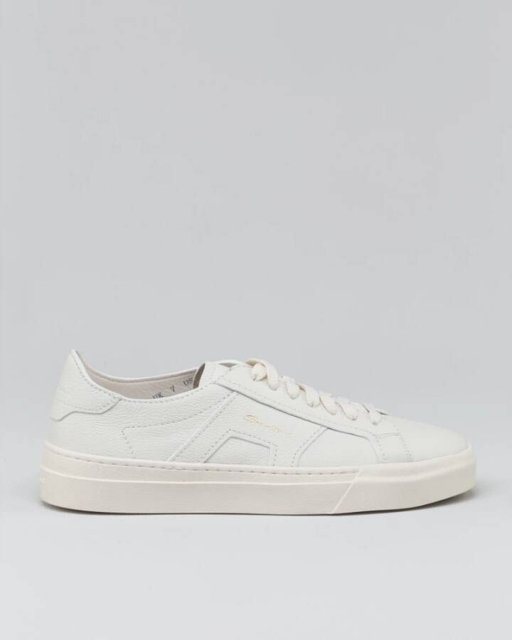 Santoni DBS Leren Sneakers Blue Heren