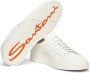 Santoni Sneakers met logo reliëf ronde neus en vetersluiting White Heren - Thumbnail 5