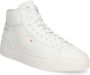 Santoni Hoge Top Sneakers 60935 Kalbsleder White Dames - Thumbnail 4