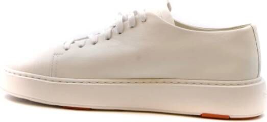 Santoni Sneaker met brede leest en rubberen zool White - Foto 2