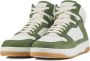 Santoni Groene Leren Sneakers voor Stijlvolle Mannen Green Heren - Thumbnail 2