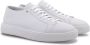Santoni Leren Sneakers met Korrelstructuur oor Heren White Heren - Thumbnail 13