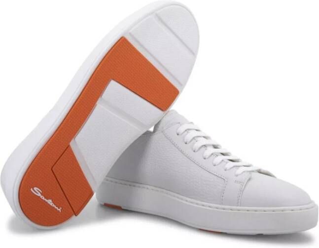 Santoni Sneakers Wit Heren