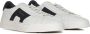 Santoni Witte Leren Sneakers met Dubbele Gesp Detail White Heren - Thumbnail 9