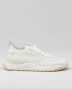 Santoni Luxe Geperforeerde Leren Sneakers White Heren - Thumbnail 2