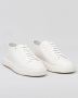 Santoni Leren Sneakers met Korrelstructuur oor Heren White Heren - Thumbnail 12