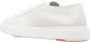 Santoni Leren Sneakers met Korrelstructuur oor Heren White Heren - Thumbnail 8