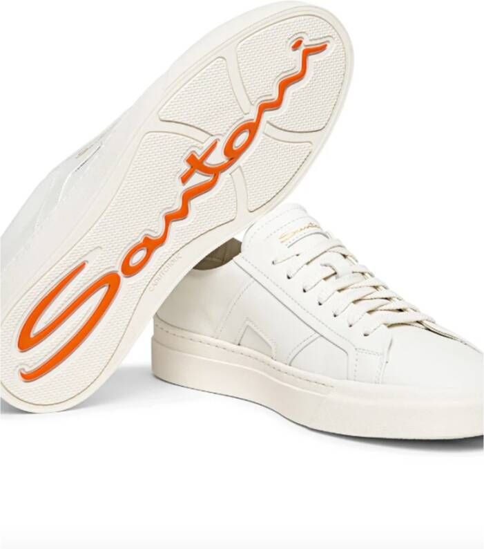 Santoni Sneakers Wit Heren