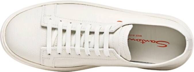 Santoni Sneakers Wit Heren