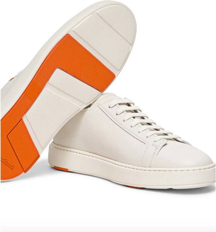 Santoni Sneakers Wit Heren