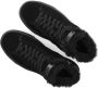 Santoni Hoge Top Sneakers 60943 Veloursleder Zwart Dames - Thumbnail 3