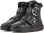 SANTONI Hoge Sneakers Dames Wbcd61038neap Maat: 36 Materiaal: Leer Kleur: Zwart - Thumbnail 2