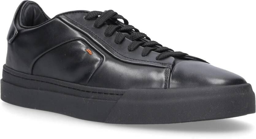 Santoni Stijlvolle Manager Sneakers voor Heren Zwart Heren