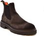 Santoni Stijlvolle Donkerbruine Enkellaarzen Aw22 Brown Heren - Thumbnail 2