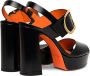 Santoni Stijlvolle Leren Hoge Hak Sandaal Black Dames - Thumbnail 4