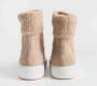 Santoni Stijlvolle Leren Laarzen Beige Dames - Thumbnail 2