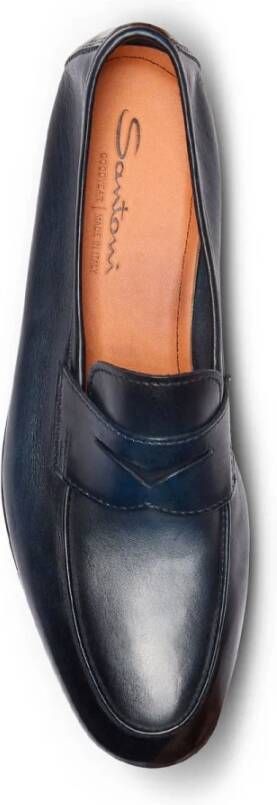 Santoni Stijlvolle leren loafers voor heren