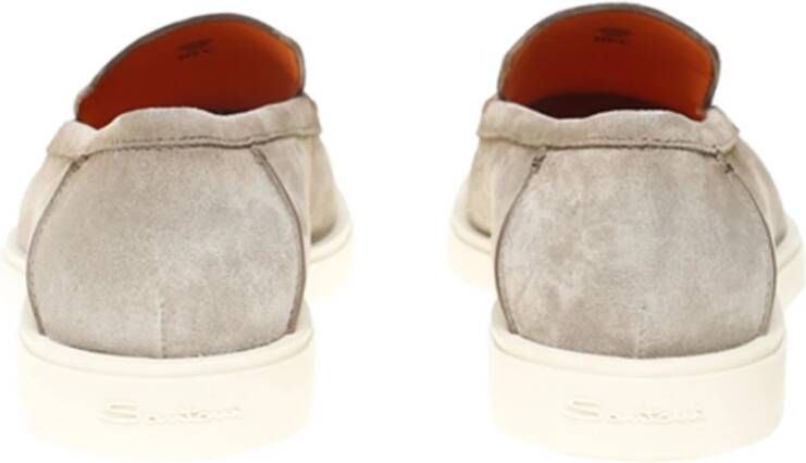 Santoni Stijlvolle Loafers voor Mannen Brown Heren