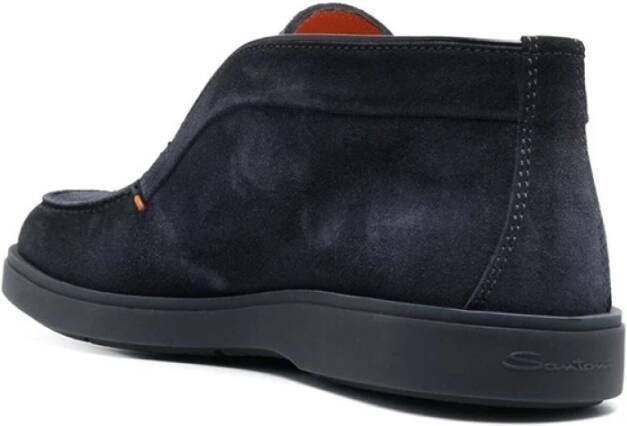 Santoni Stijlvolle Mgdt17823Ootegexu60 Mocassins Blauw Heren