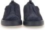 SANTONI Lage Sneakers Heren 21995 Maat: 7 Materiaal: Suède Kleur: Blauw - Thumbnail 3