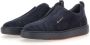 SANTONI Lage Sneakers Heren 21995 Maat: 7 Materiaal: Suède Kleur: Blauw - Thumbnail 4