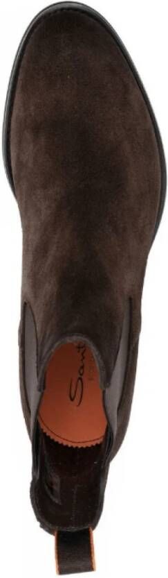Santoni Suède Chelsea Boots