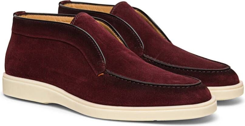 Santoni Suede Desert Boot Brown Heren