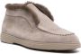 Santoni Suède Leren Loafers met Rubberen Zool - Thumbnail 2