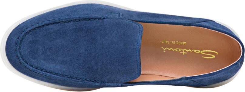Santoni Suède Loafer voor vrouwen Pink Dames