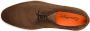 Santoni Suede Oxford Schoen Brown Heren - Thumbnail 4