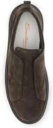 Santoni Suède Slip-On Rubber Sneakers