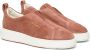 Santoni Suede Slip-On Sneaker - Thumbnail 2