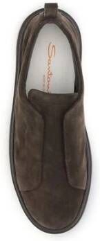 Santoni Suede slip-on Sneakers