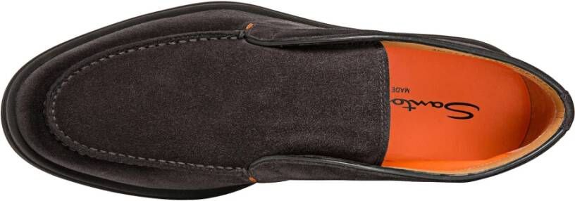 Santoni Suede Woestijnlaars voor Mannen Gray Heren