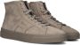 SANTONI Hoge Sneakers Heren Sue Mid Rits Sneaker Maat: 46 5 47 Materiaal: Suède Kleur: Taupe - Thumbnail 2