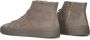 SANTONI Hoge Sneakers Heren Sue Mid Rits Sneaker Maat: 46 5 47 Materiaal: Suède Kleur: Taupe - Thumbnail 3